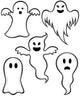 Cartoon Ghosts Wall Decal Sticker Set Wall Decal