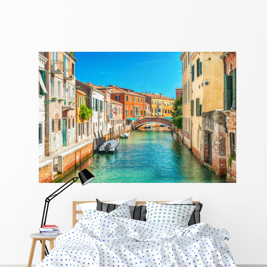 Narrow Canal Venice Italy Wall Decal