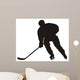 Hockey Player Wall Decal Design 2