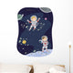 Stickman Kids Outer Space Wall Decal
