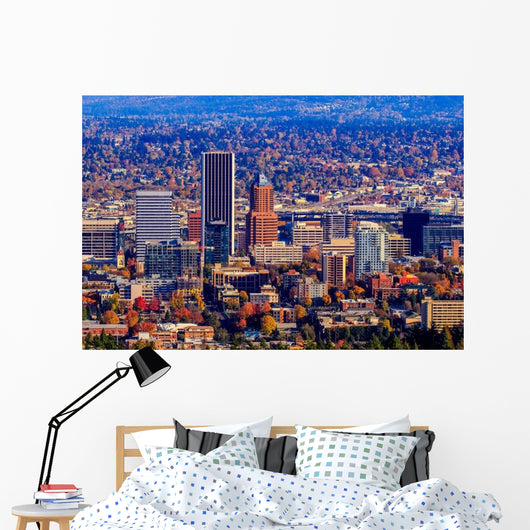 Portland Downtown Cityscape Wall Decal