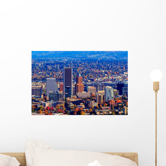 Portland Downtown Cityscape Skyline Wall Decal
