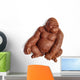 Chocolate Gorilla Monkey Covered Wall Decal