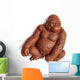 Chocolate Gorilla Monkey Covered Wall Decal