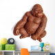 Chocolate Gorilla Monkey Covered Wall Decal