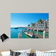 Palme Case Tipica Architettura Wall Decal