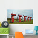 Football Blocking Dummies Wall Decal