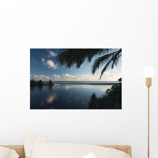 Tropical Sunset with Palm Wall Decal