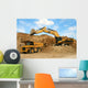 Backhoe Loader Loading Dumper Wall Decal