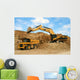 Backhoe Loader Loading Dumper Wall Decal