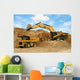 Backhoe Loader Loading Dumper Wall Decal