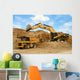 Backhoe Loader Loading Dumper Wall Decal