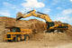 Backhoe Loader Loading Dumper Wall Decal