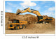 Backhoe Loader Loading Dumper Wall Decal