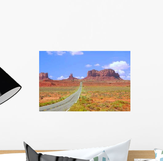 Highway 163 Approaching Monument Wall Decal