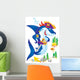 Shark Pirate Clip-art with Wall Decal Design 2