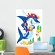 Shark Pirate Clip-art with Wall Decal Design 2