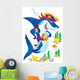 Shark Pirate Clip-art with Wall Decal Design 2
