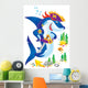 Shark Pirate Clip-art with Wall Decal Design 2