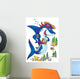Shark Pirate Clip-art with Wall Decal Design 1