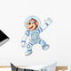 Cartoon Funny Monkey Wearing Wall Decal
