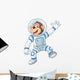 Cartoon Funny Monkey Wearing Wall Decal