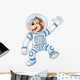 Cartoon Funny Monkey Wearing Wall Decal