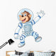 Cartoon Funny Monkey Wearing Wall Decal