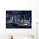 Office Interior with Graphs Wall Decal