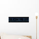 Silicon Valley Text Hex Wall Decal