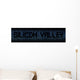 Silicon Valley Text Hex Wall Decal