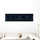 Silicon Valley Text Hex Wall Decal