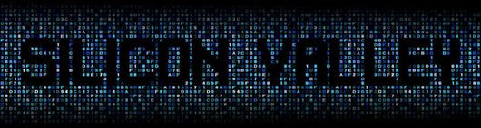 Silicon Valley Text Hex Wall Decal