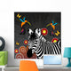 Humming Birds and Zebra Wall Decal