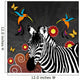 Humming Birds and Zebra Wall Decal