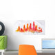 Silhouette Watercolor Los Angeles Wall Decal
