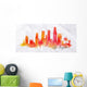 Silhouette Watercolor Los Angeles Wall Decal