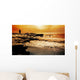 Man Walks Rocks Sea Wall Decal
