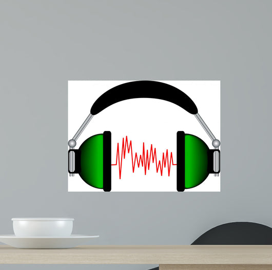 Headphones Wall Decal