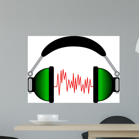 Headphones Wall Decal