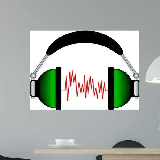 Headphones Wall Decal