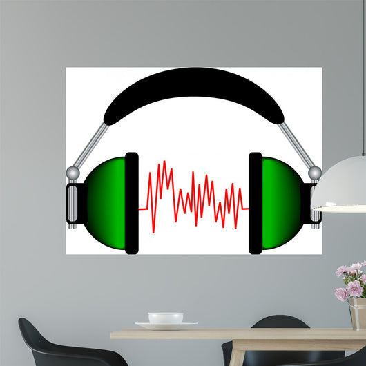 Headphones Wall Decal