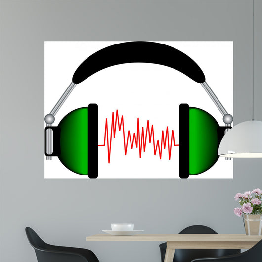 Headphones Wall Decal