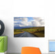 Road Bright Green Fields Wall Decal