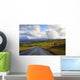 Road Bright Green Fields Wall Decal