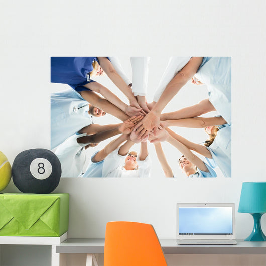 Multiethnic Medical Team Stacking Wall Decal