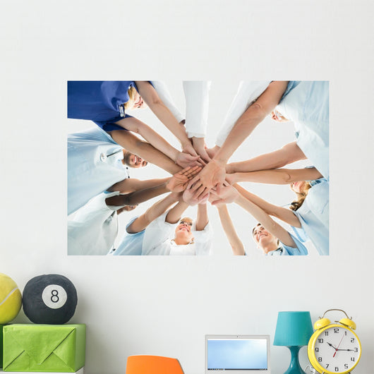 Multiethnic Medical Team Stacking Wall Decal