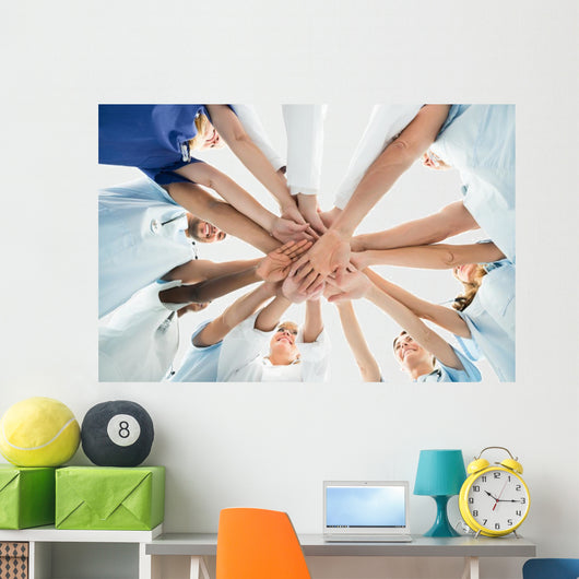 Multiethnic Medical Team Stacking Wall Decal