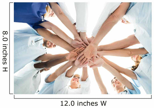 Multiethnic Medical Team Stacking Wall Decal