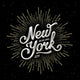 New York Lettering Big Wall Decal